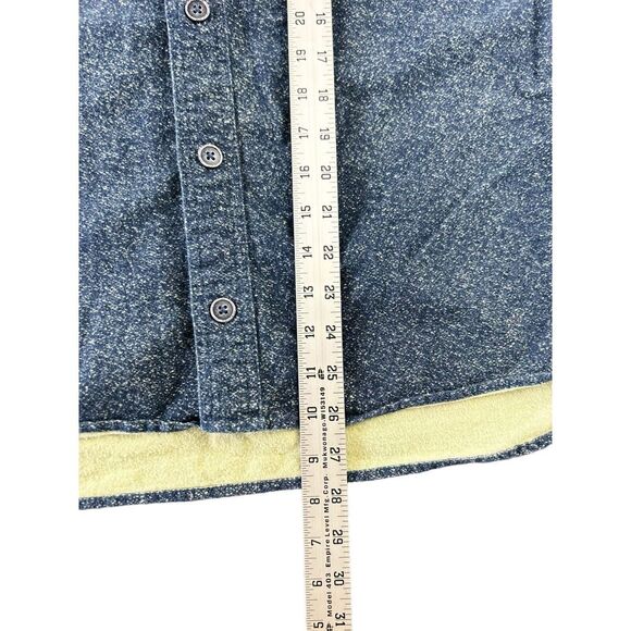 Freedom Foundry Blue Heavy Flannel Shirt Men's L Button-up Cotton Pockets - Picture 5 of 6